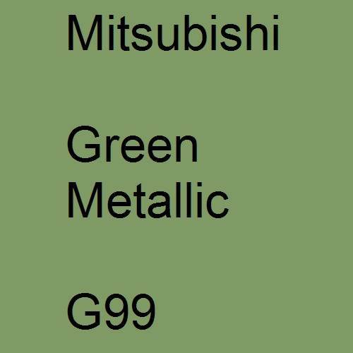 Mitsubishi, Green Metallic, G99.